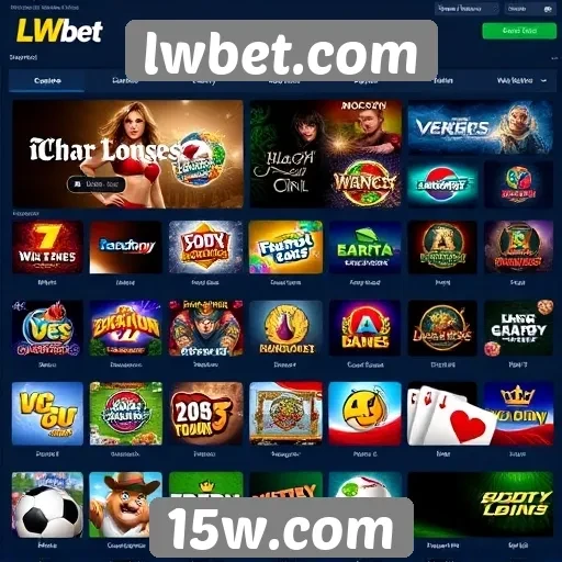 Variedade de jogos disponíveis em lwbet.com
